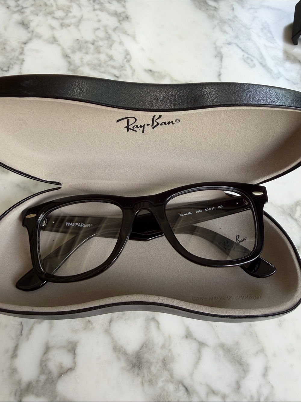Ray-Ban Black Wayfarer Style Optical Glasses